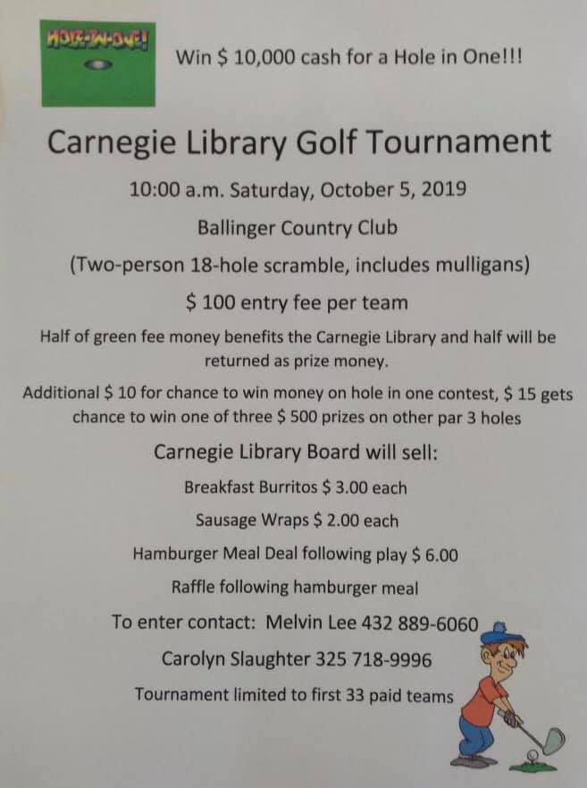 Carnegie Library Golf Tournament 2019